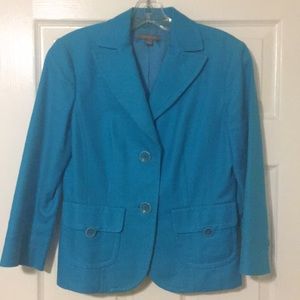 Bright blue blazer from Ann Taylor